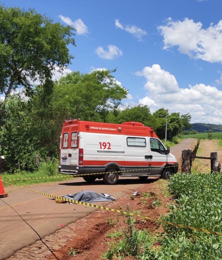 Homem morre em acidente no interior de Santa Helena