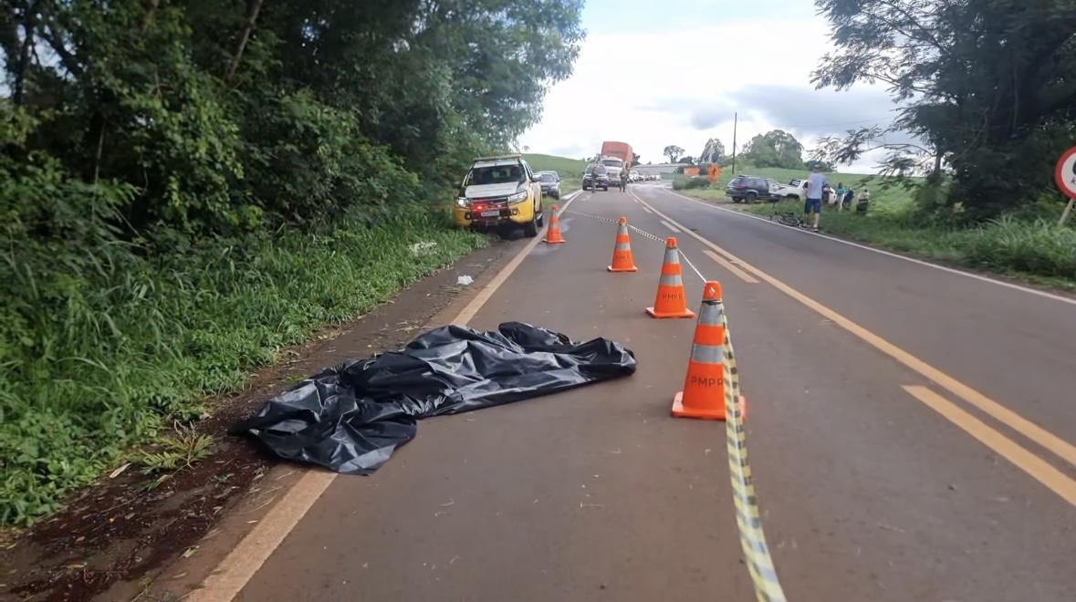 Jovem de 31 anos morre atropelado entre Pato Bragado e Marechal Rondon