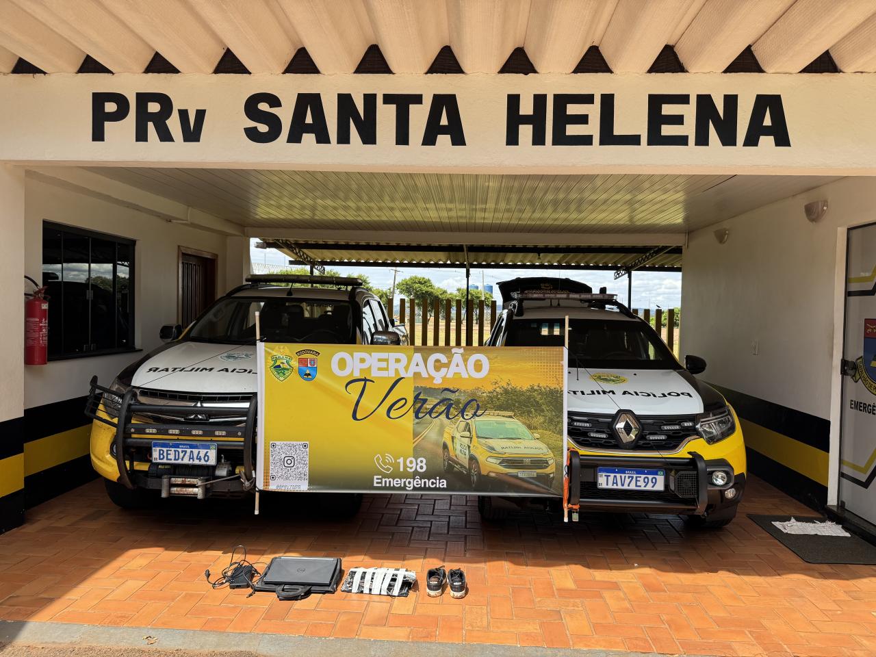 Casal em posse de objetos furtados é preso em Santa Helena; homem possui extensa ficha criminal
