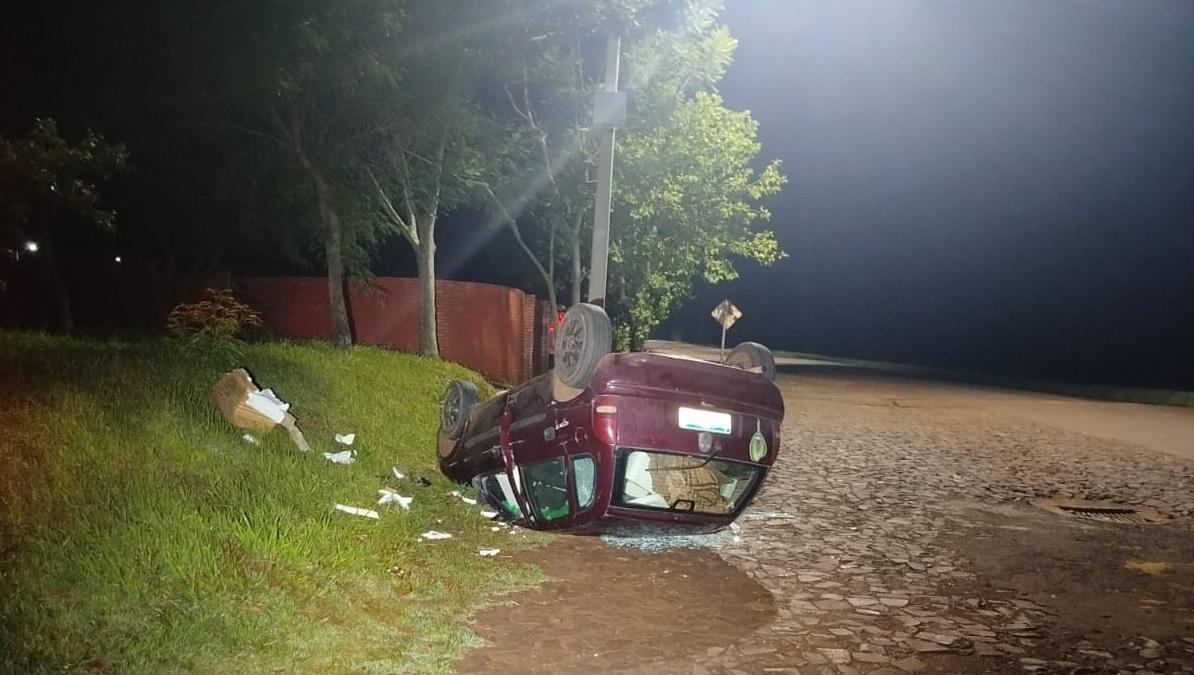 Condutor é preso por embriaguez em Santa Helena após se envolver em acidente