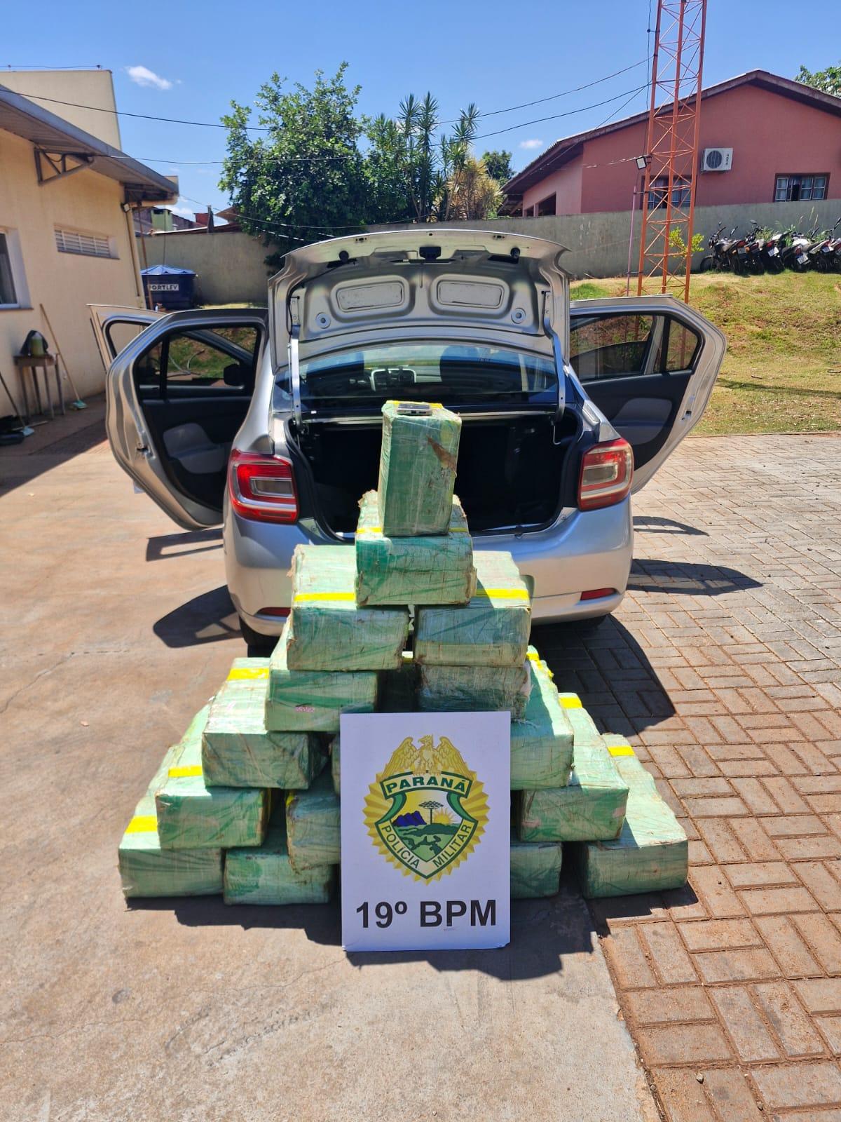 Flagrante: Polícia Militar apreende mais de 300 quilos de maconha e homem é preso em Santa Helena