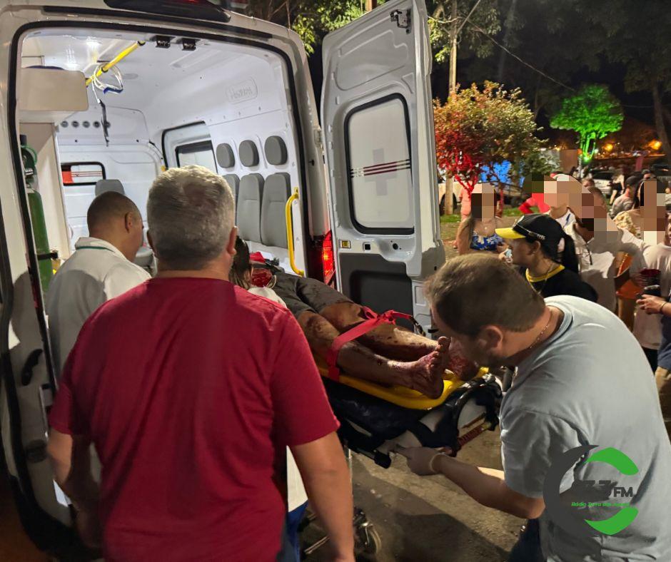 Homem fica em estado grave ao receber vários golpes com garrafa na praia de Santa Hekena