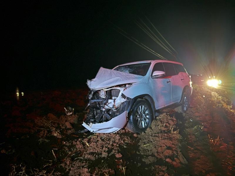 Acidente grave é registrado na PR-495 entre Santa Helena e Entre Rios do Oeste