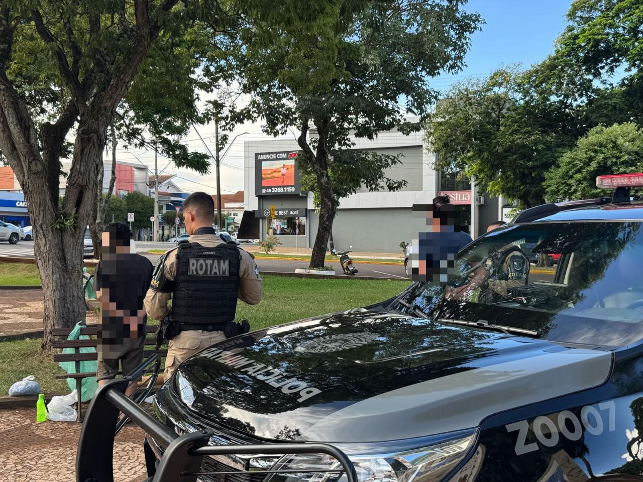 Pessoas em situação de rua são abordadas em Santa Helena após denúncia de importunação