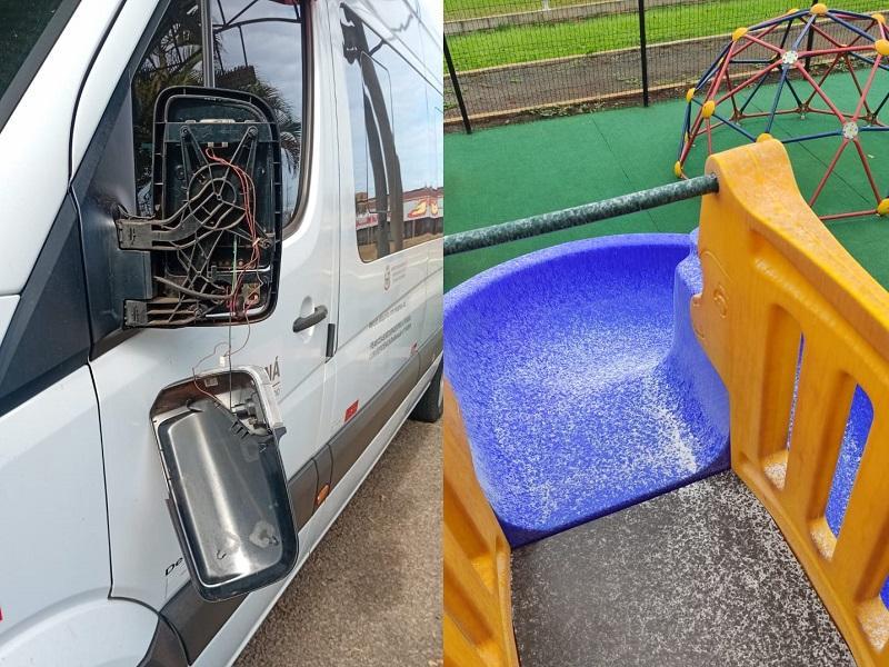 Polícia identificada suspeitos de vandalismo em Entre Rios do Oeste