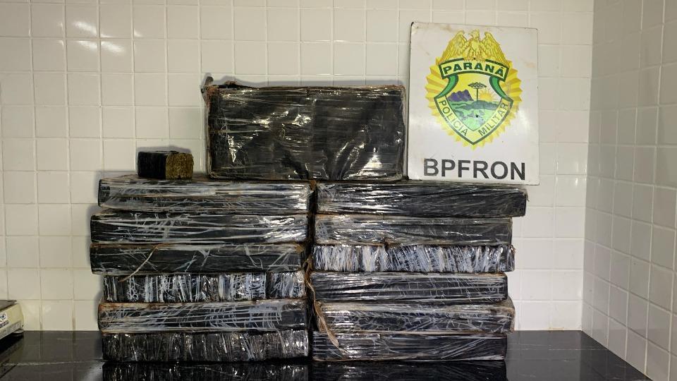 Casal é preso com mais de 130 kg de maconha carregada em Santa Helena