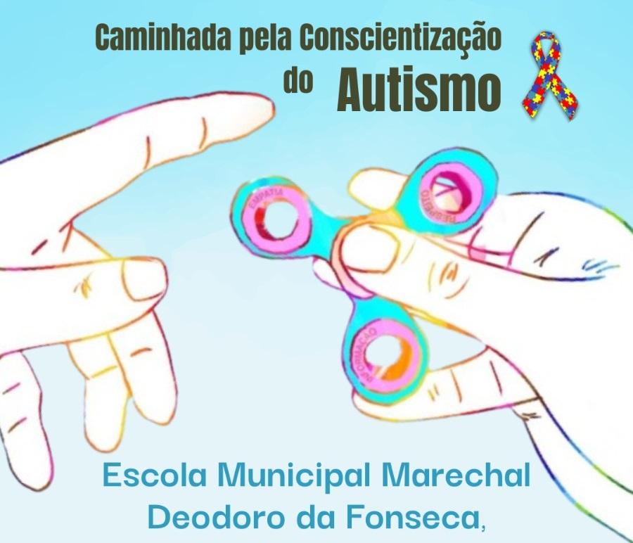 Escola Marechal Deodoro da Fonseca em Santa Helena organiza caminhada pela Conscientização do Autismo