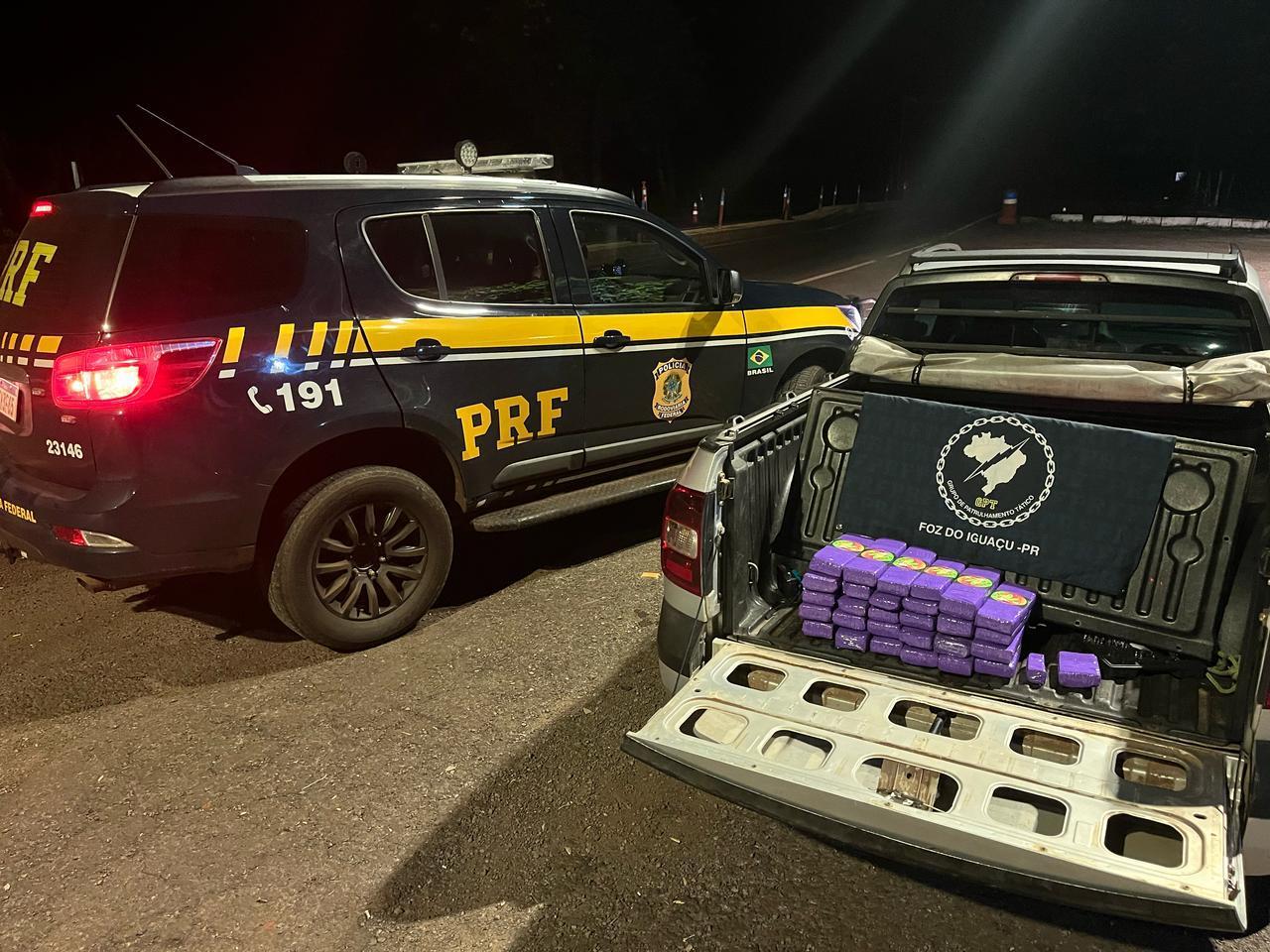 Casal é preso na BR 277 após carregar droga em Santa Helena