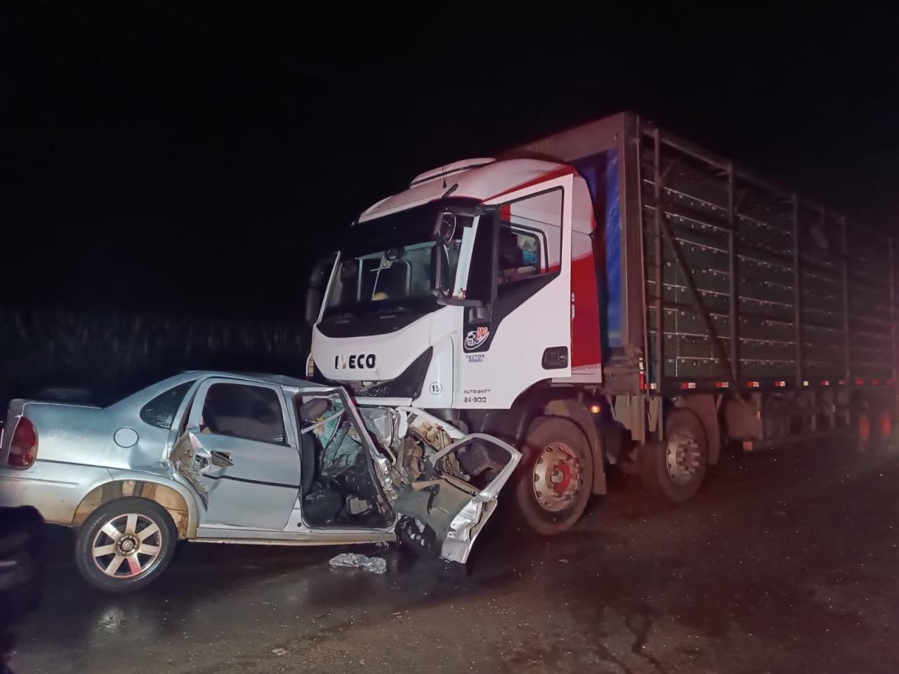 Homem morre em colisão frontal entre Pato Bragado e Marechal Rondon