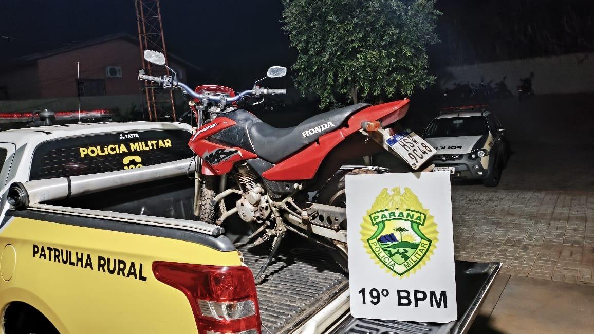 Motocicleta furtada é recuperada e devolvida ao dono em Santa Helena