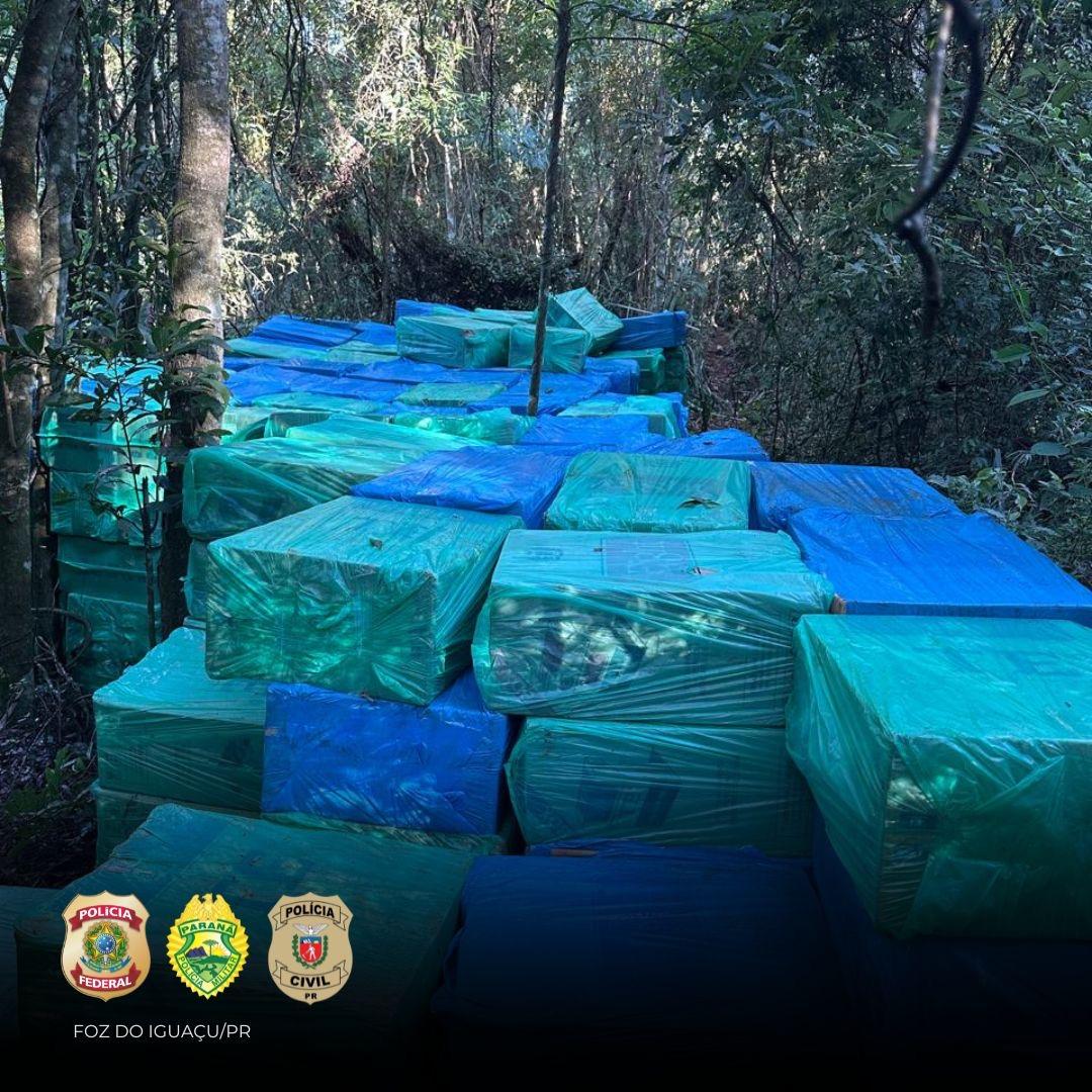 Polícia apreende grande carregamento de cigarros em Itaipulândia
