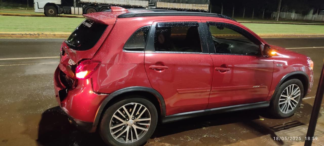 Colisão traseira é registrada em distrito de Santa Helena