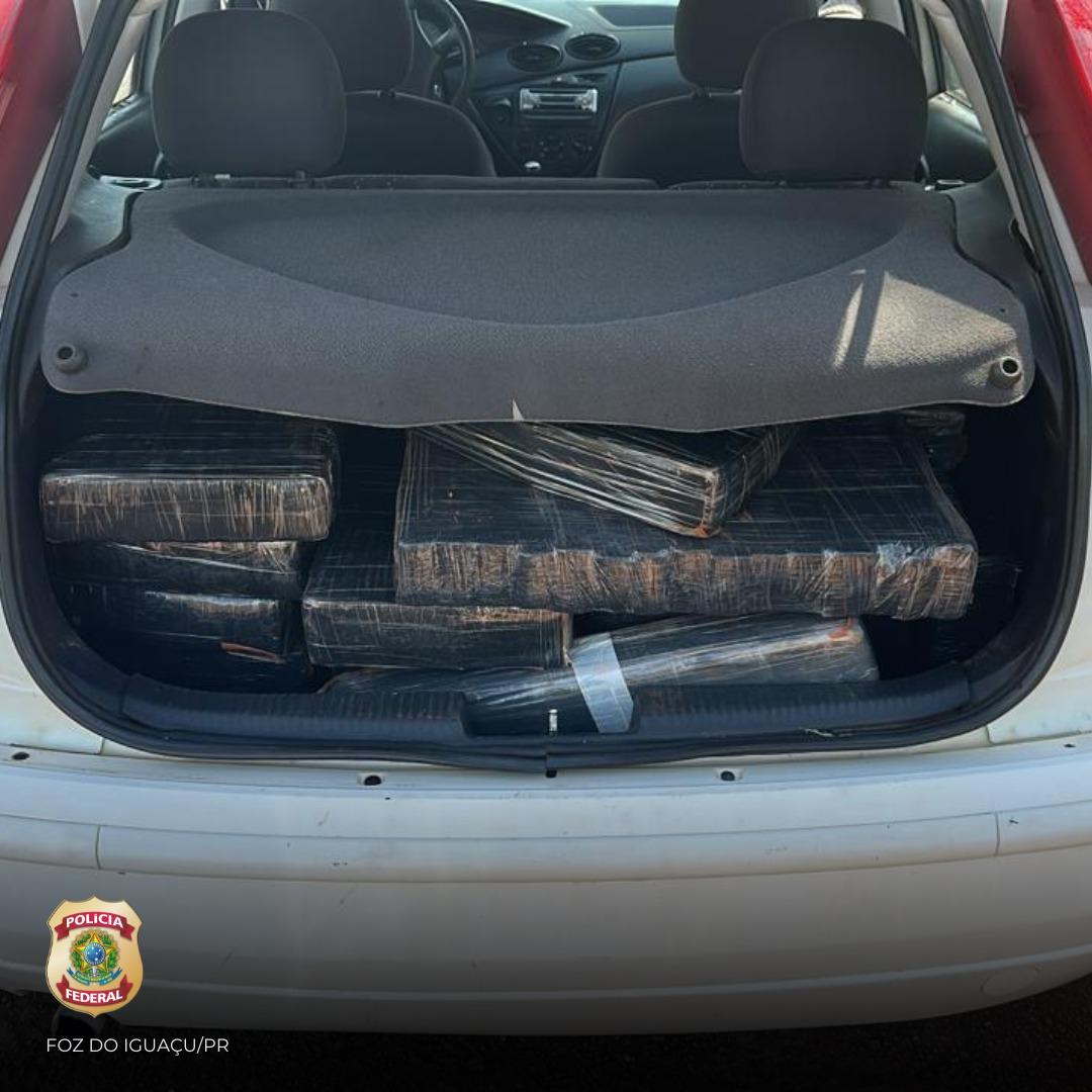 PF prende motorista transportando 200 kg de drogas em Entre Rios do Oeste