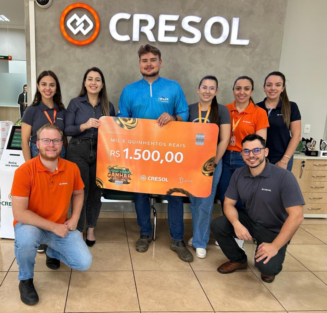 Primeiro sorteio da campanha Cooperar é Ganhar contempla 10 cooperados da Cresol Integração