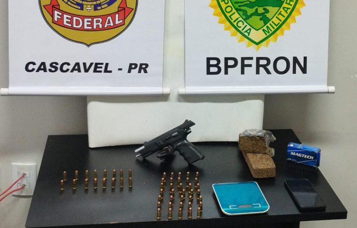 Homem é preso por tráfico de drogas e posse ilegal de arma de fogo em Santa Helena
