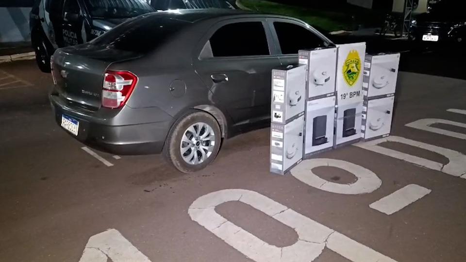 Polícia apreende carga de robôs aspiradores entre Vera Cruz do Oeste e São Pedro