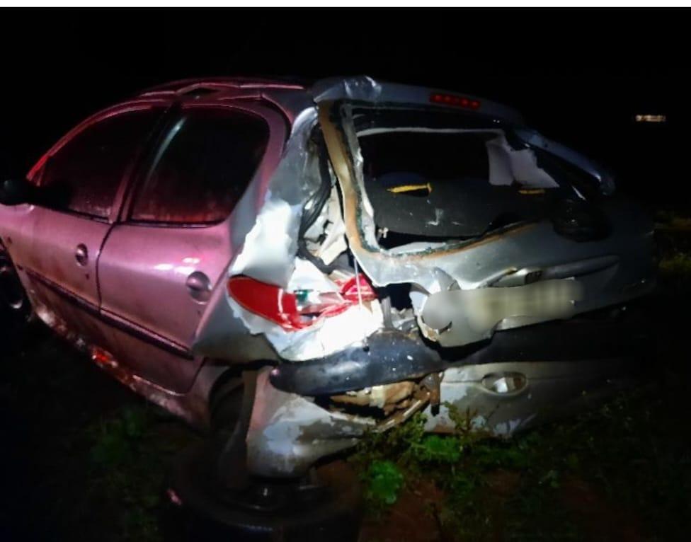 Acidente na PR 317 em Santa Helena deixa mulher ferida e criança sai ilesa