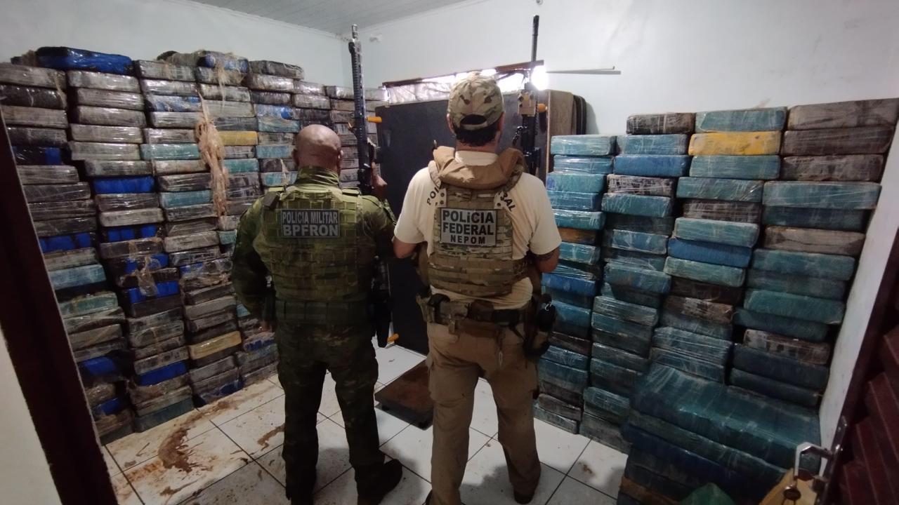 Apreensões de drogas em Santa Helena chegam a 25 toneladas nos 7 meses de 2025