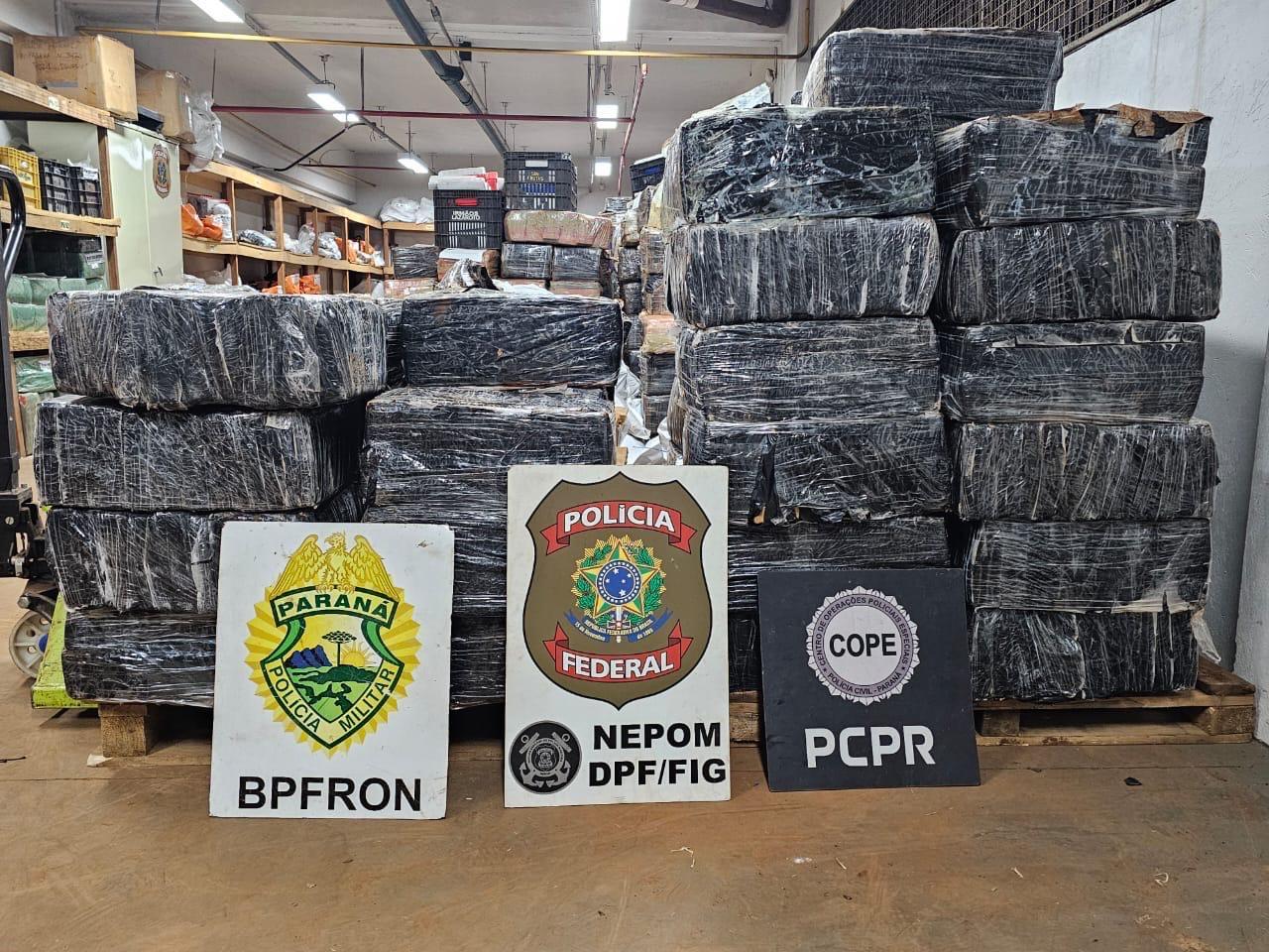 Mais de uma tonelada de droga é apreendida em Vila Celeste em Santa Helena