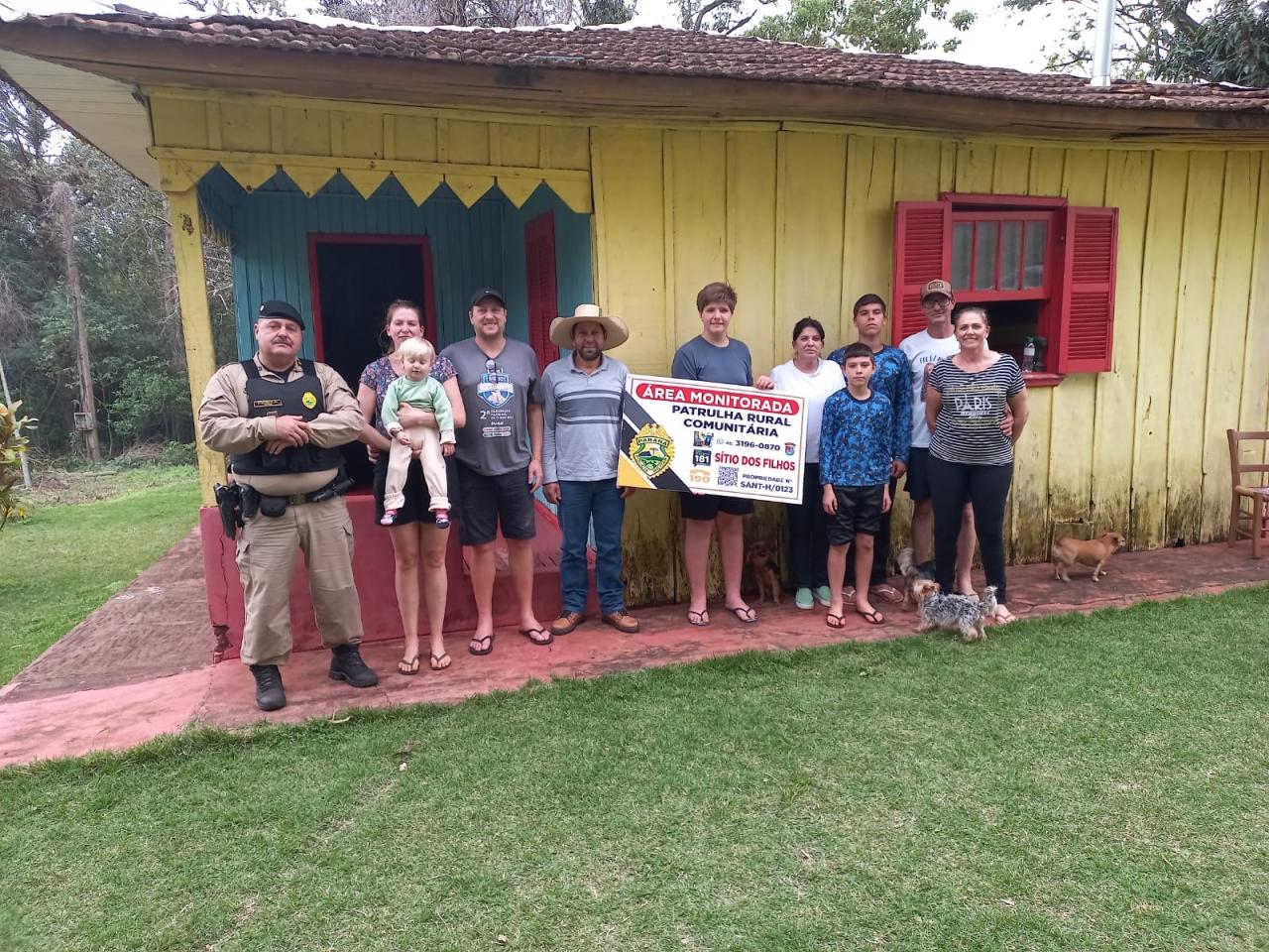 Em quase 3 meses, Patrulha Rural de Santa Helena já entregou 90 placas em propriedades