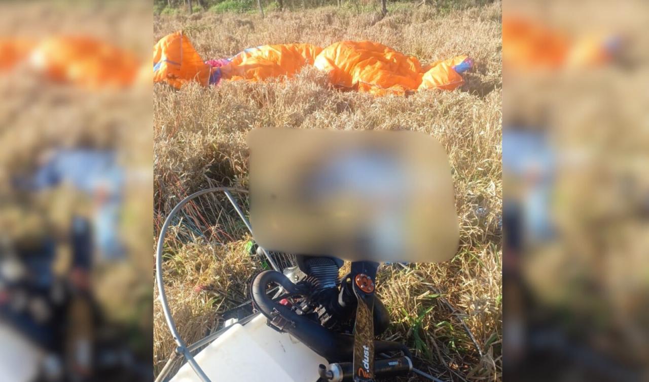 Empresário morre em acidente com paramotor em Missal
