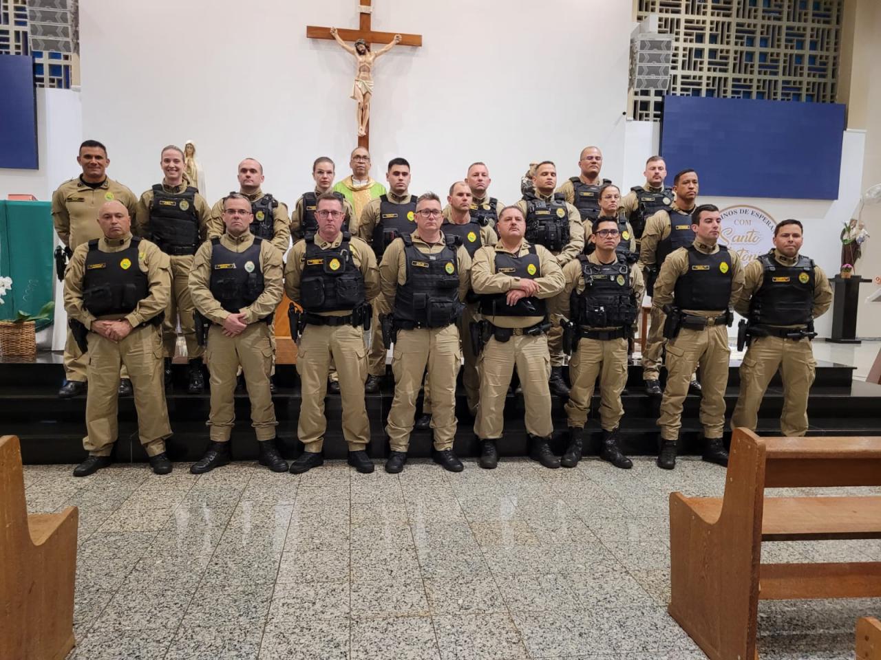 Nos 171 anos da PMPR, missa em Santa Helena homenageia Cb Evandro Reolon