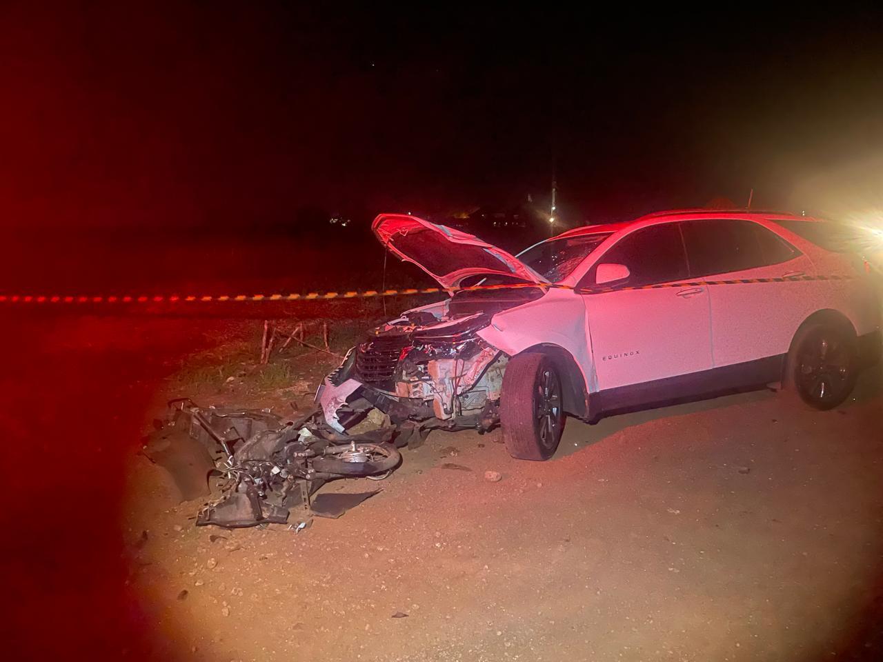 Veículo com placas de Santa Helena se envolve em acidente com vítima fatal em Itaipulândia