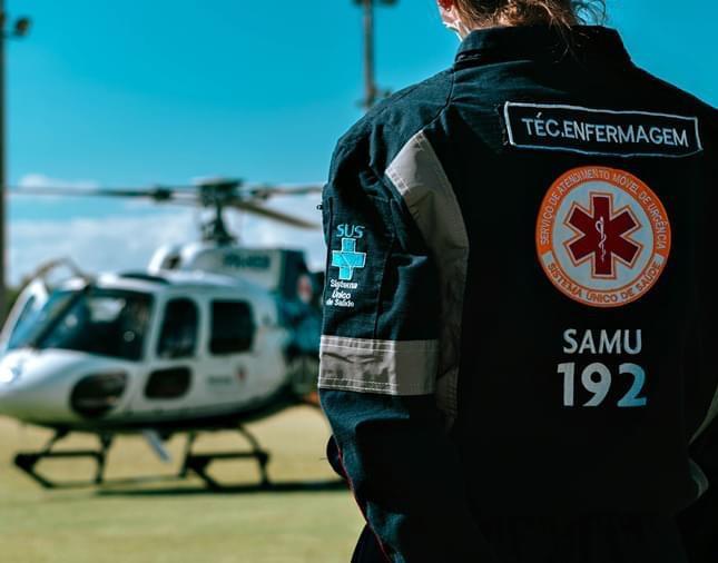 Consamu transfere de helicóptero idosa com AVC de Santa Helena para Toledo