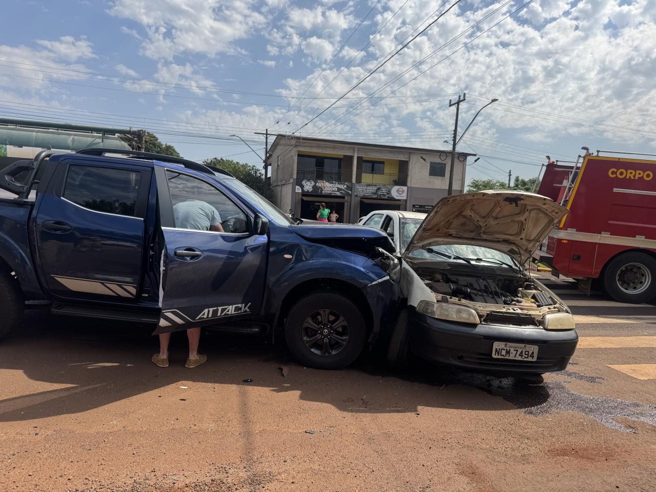 Grave acidente deixa duas pessoas feridas no distrito de Sub-Sede em Santa Helena