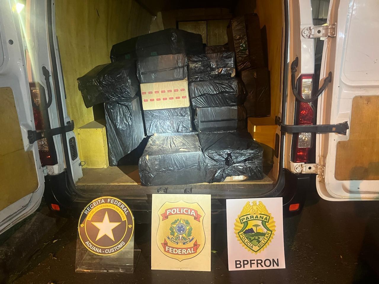 Caminhão carregado com cigarros é apreendido em Itaipulândia; um foi preso