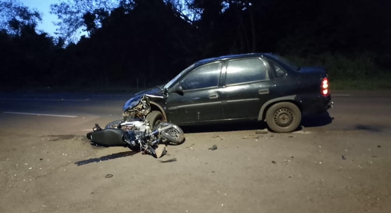 Grave acidente é registrado na saída de Santa Helena; motorista fugiu