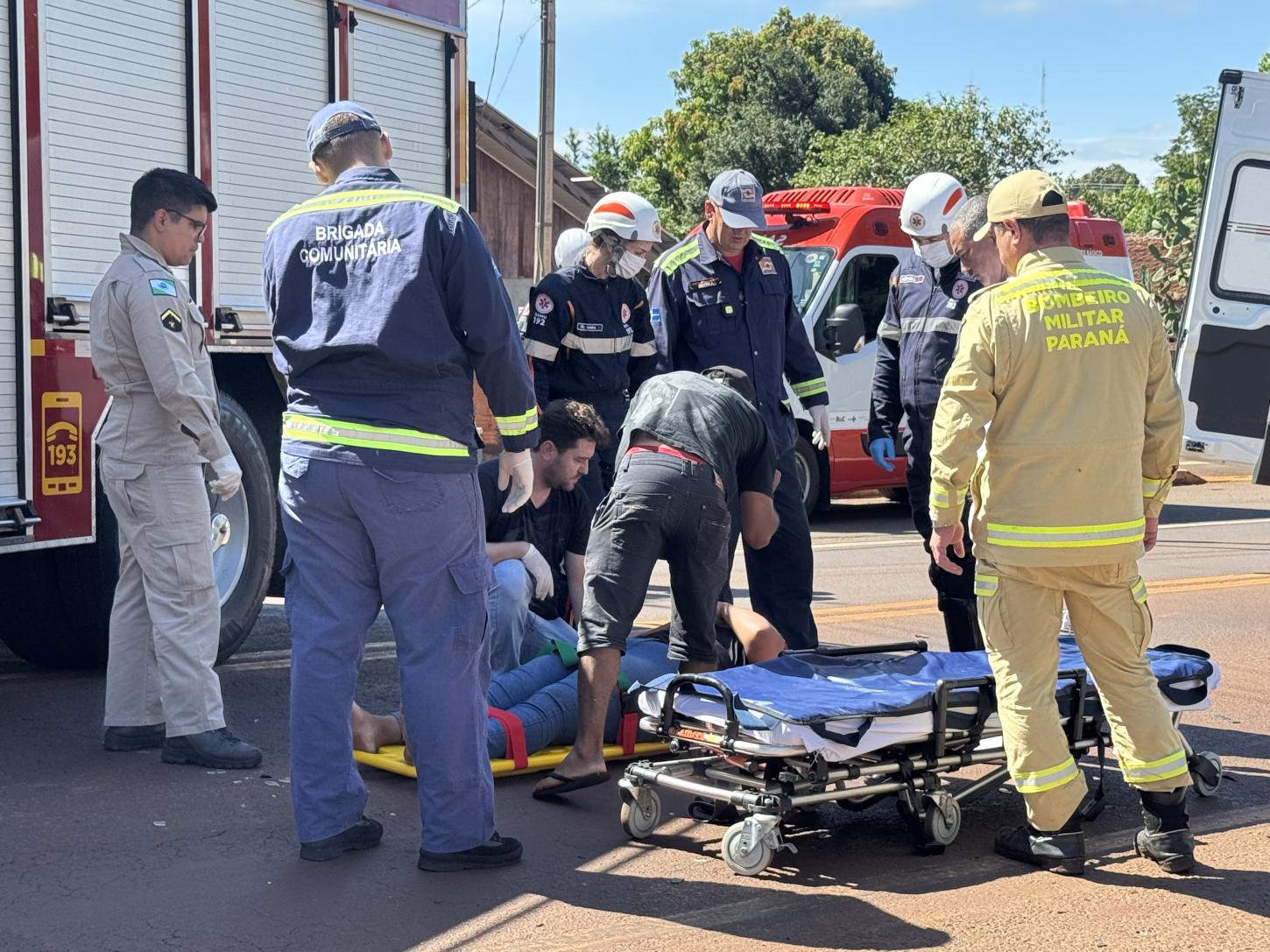 Dois acidentes simultâneos são registrados na Ângelo Cattani em Santa Helena
