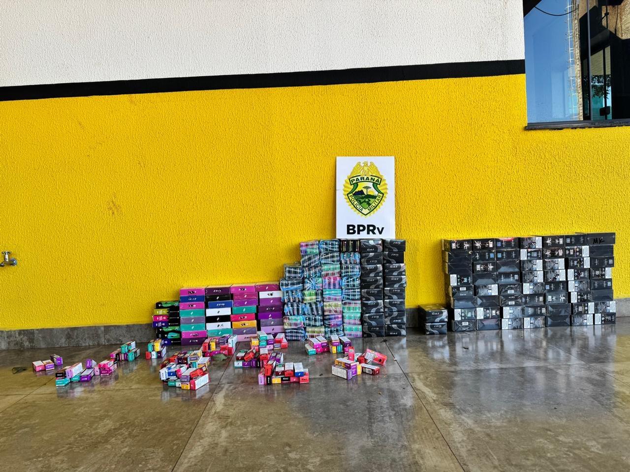 ROTAM apreende 730 cigarros eletrônicos em Vera Cruz do Oeste