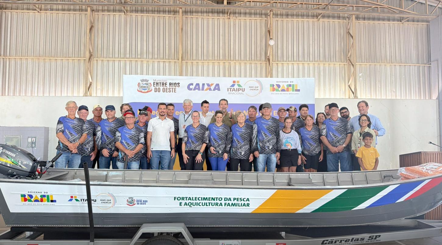 Entre Rios do Oeste recebe investimentos da Itaipu Binacional para fortalecer pesca local