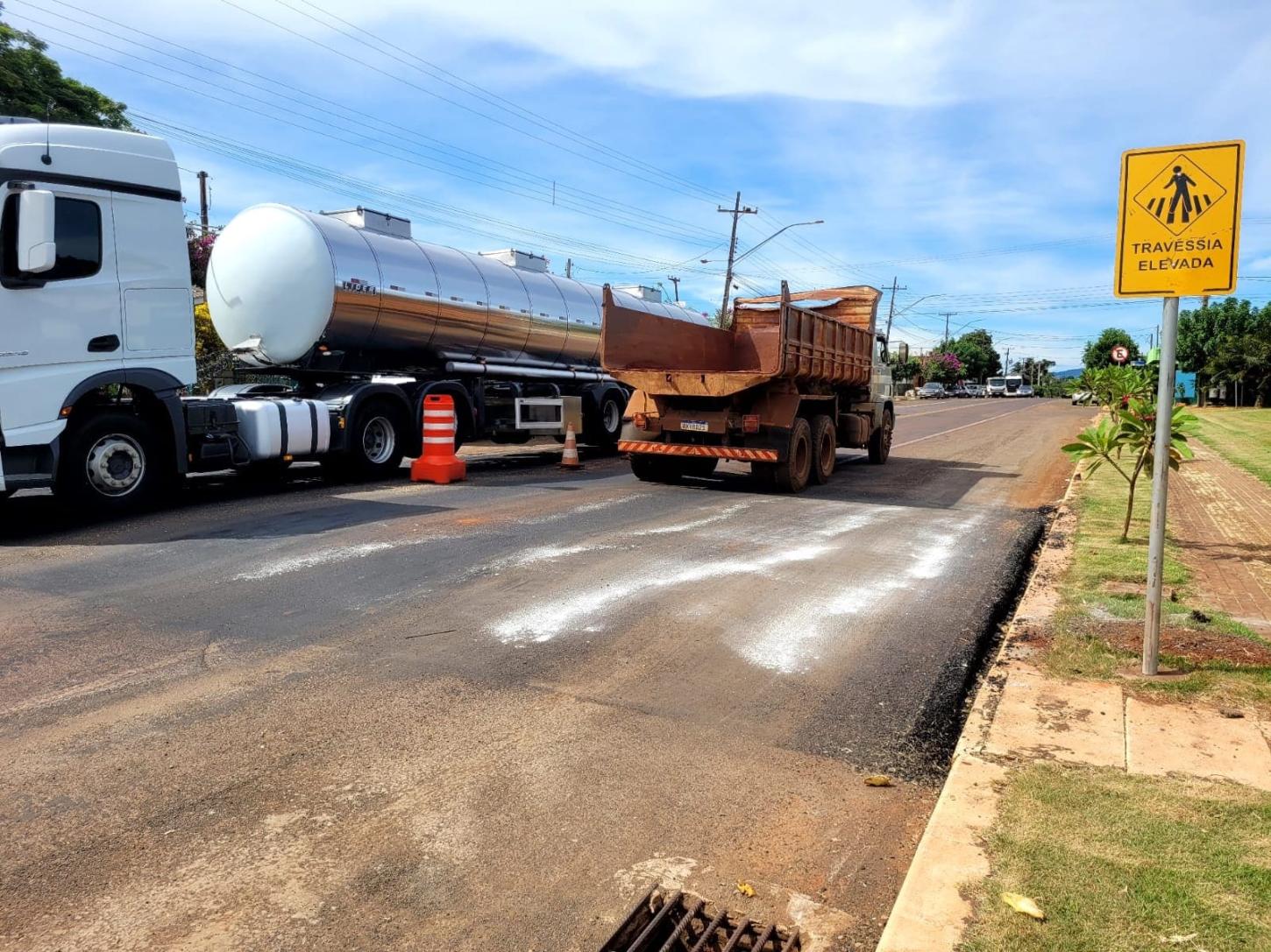 Prefeitura de Santa Helena inicia implantação de travessias elevadas para reforçar segurança no trânsito