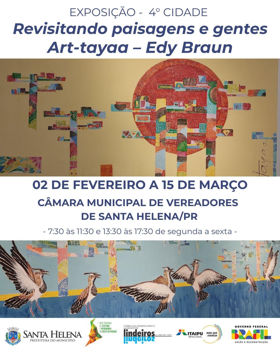 Exposição “Revisitando paisagens e gentes” é apresentada a partir de hoje na Câmara de Santa Helena