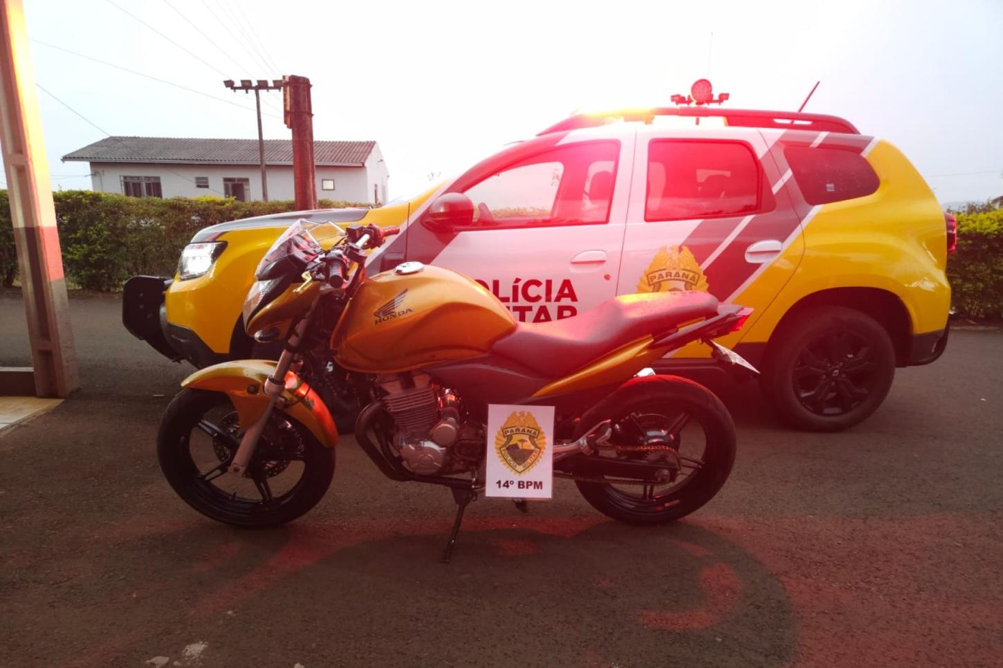 Menor é abordado pela Polícia Militar com moto irregular em Missal
