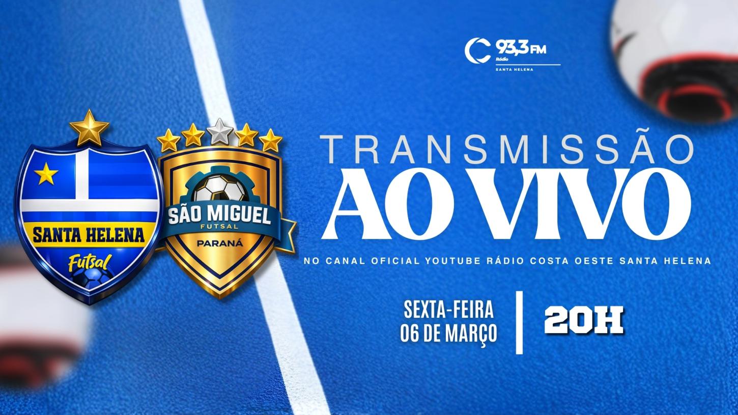 Santa Helena Futsal/Rádio Costa Oeste entra em quadra hoje em amistoso