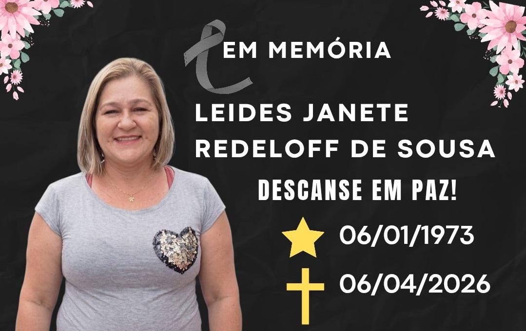Pax Primavera de Santa Helena comunica o falecimento de Leides Janete Redeloff de Souza