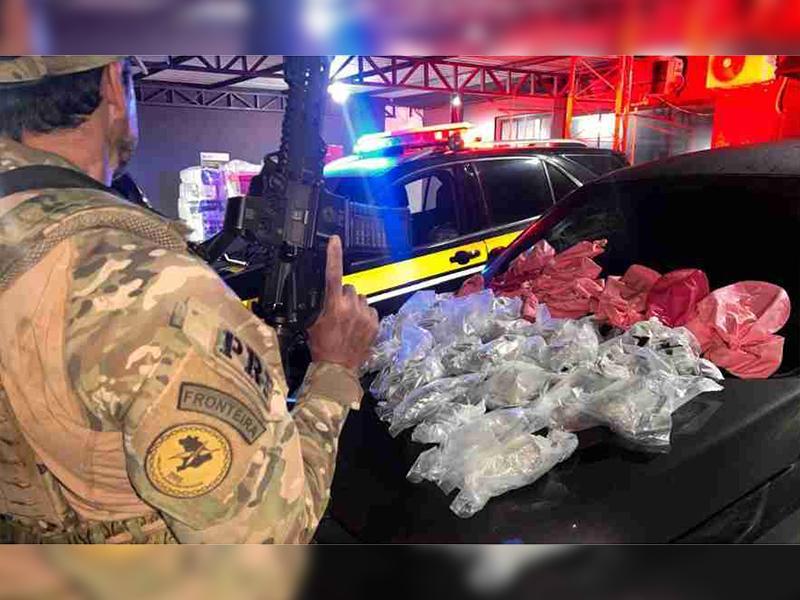 PRF apreende cocaína e haxixe em tanque de combustível em São Pedro do Iguaçu
