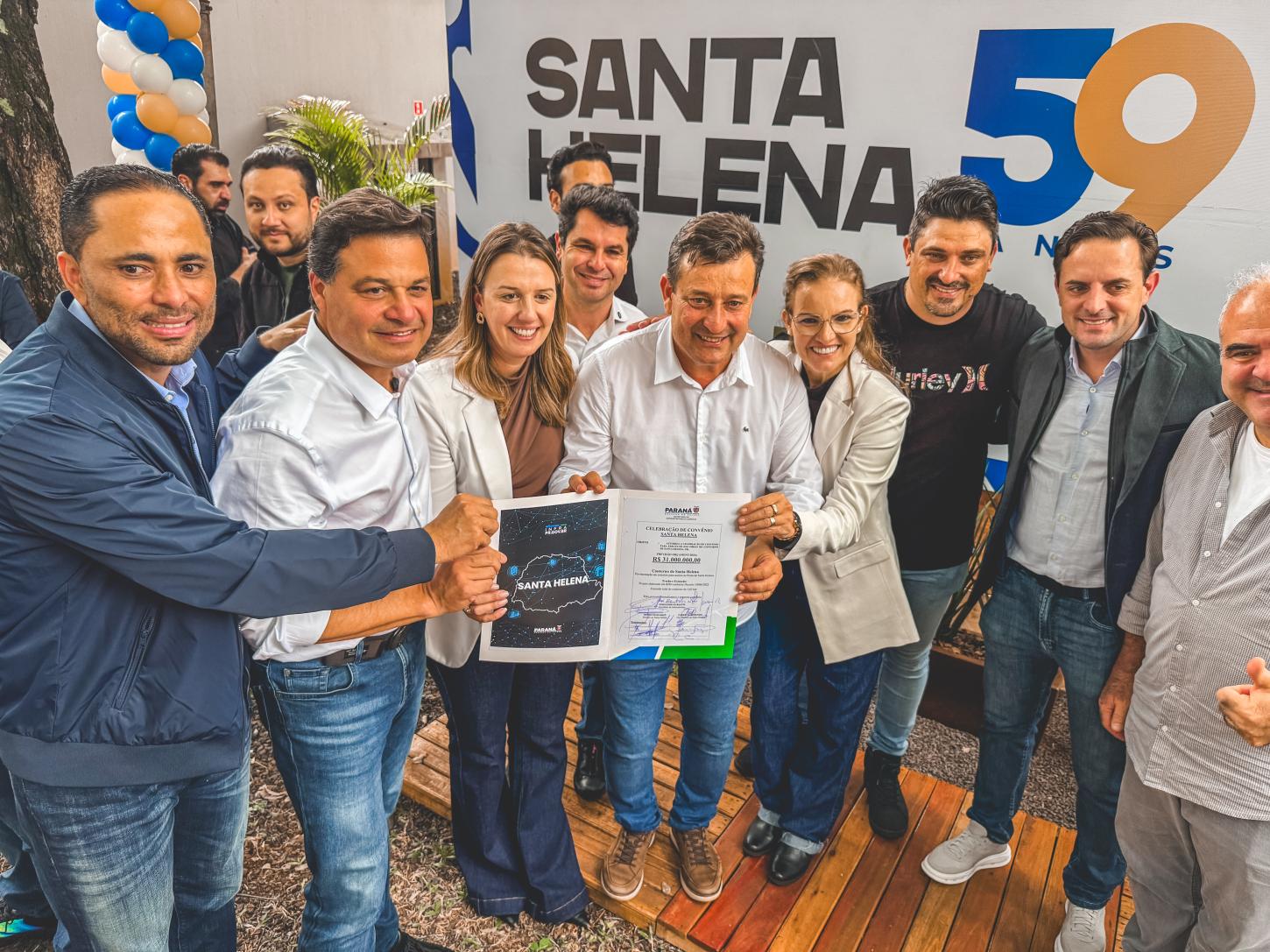 Agora vai: Autoridades assinam autorização de convênio de R$ 31 milhões para novo contorno rodoviário em Santa Helena