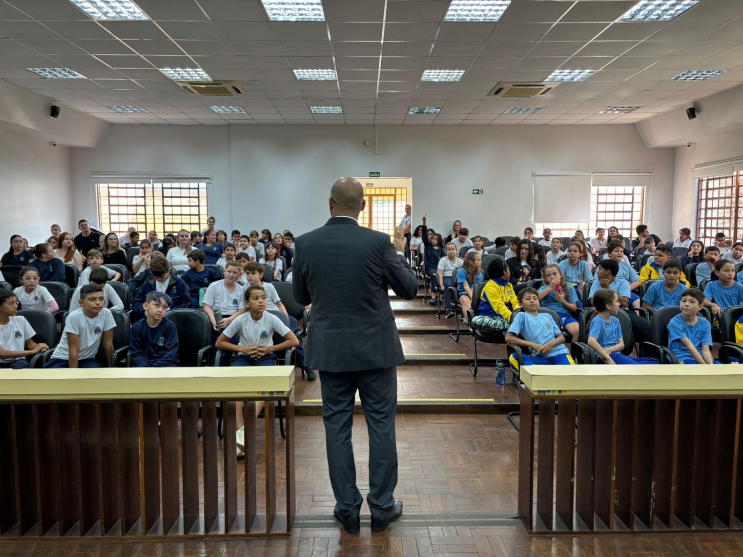 Fórum de Santa Helena encerra a 1ª fase do projeto ‘Justiça e cidadania, também se aprende na escola’