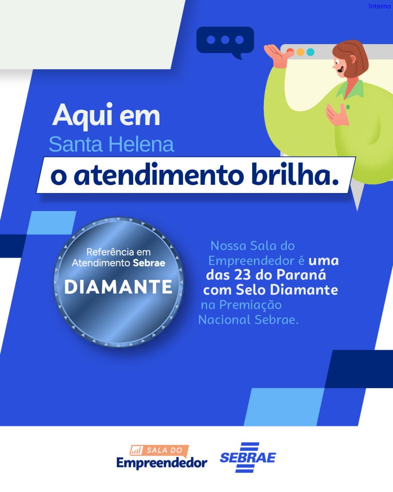 Santa Helena conquista Selo Diamante por excelência no atendimento da Sala do Empreendedor