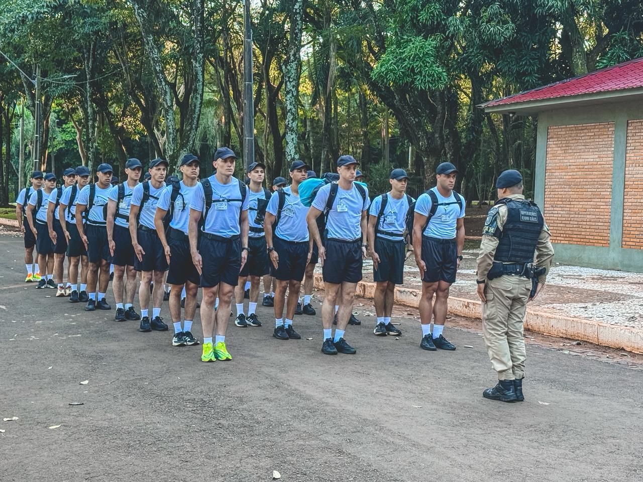 Alunos do CFP 2026 da Polícia Militar participam de atividade em Santa Helena