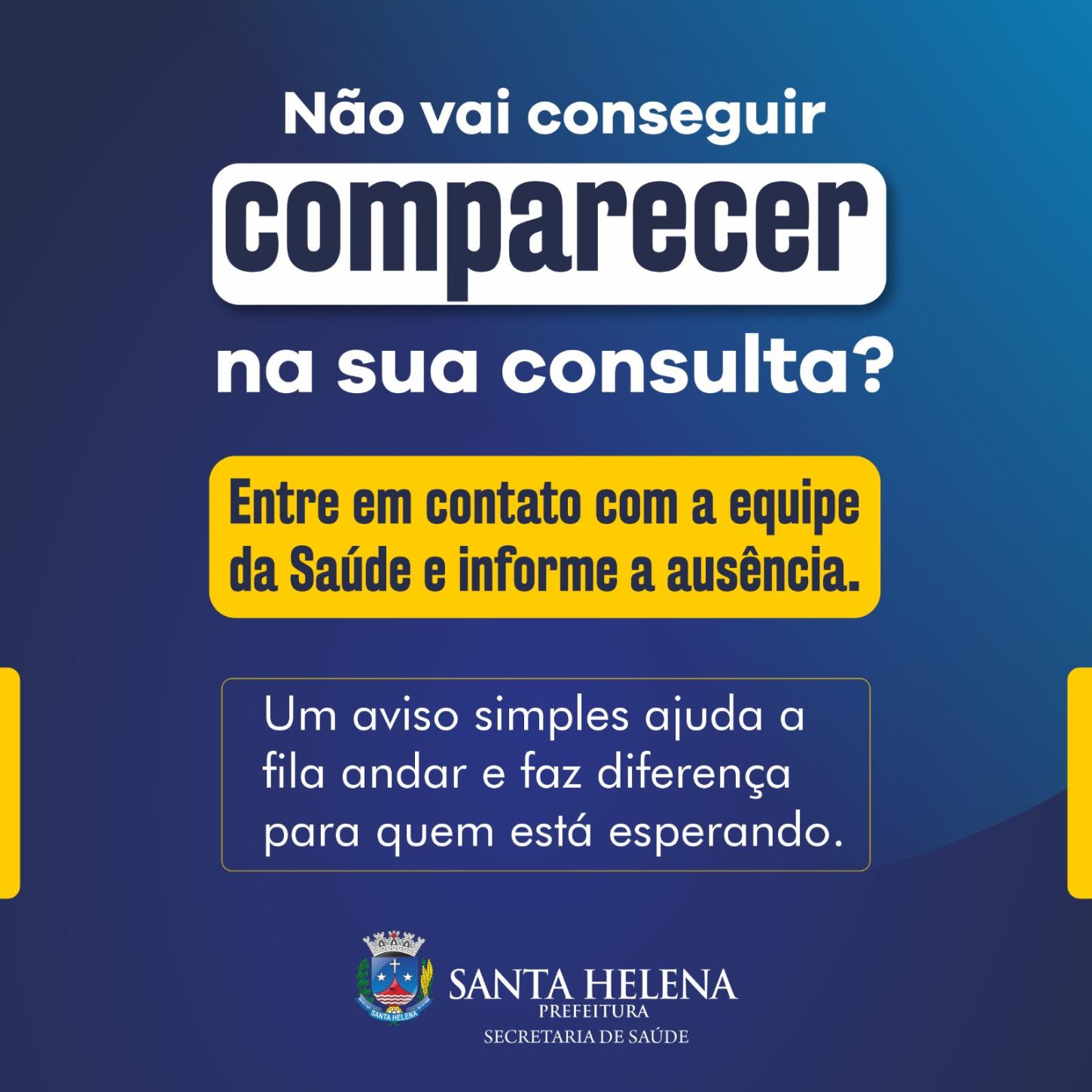 Santa Helena registrou 250 faltas em consultas com especialistas em maio