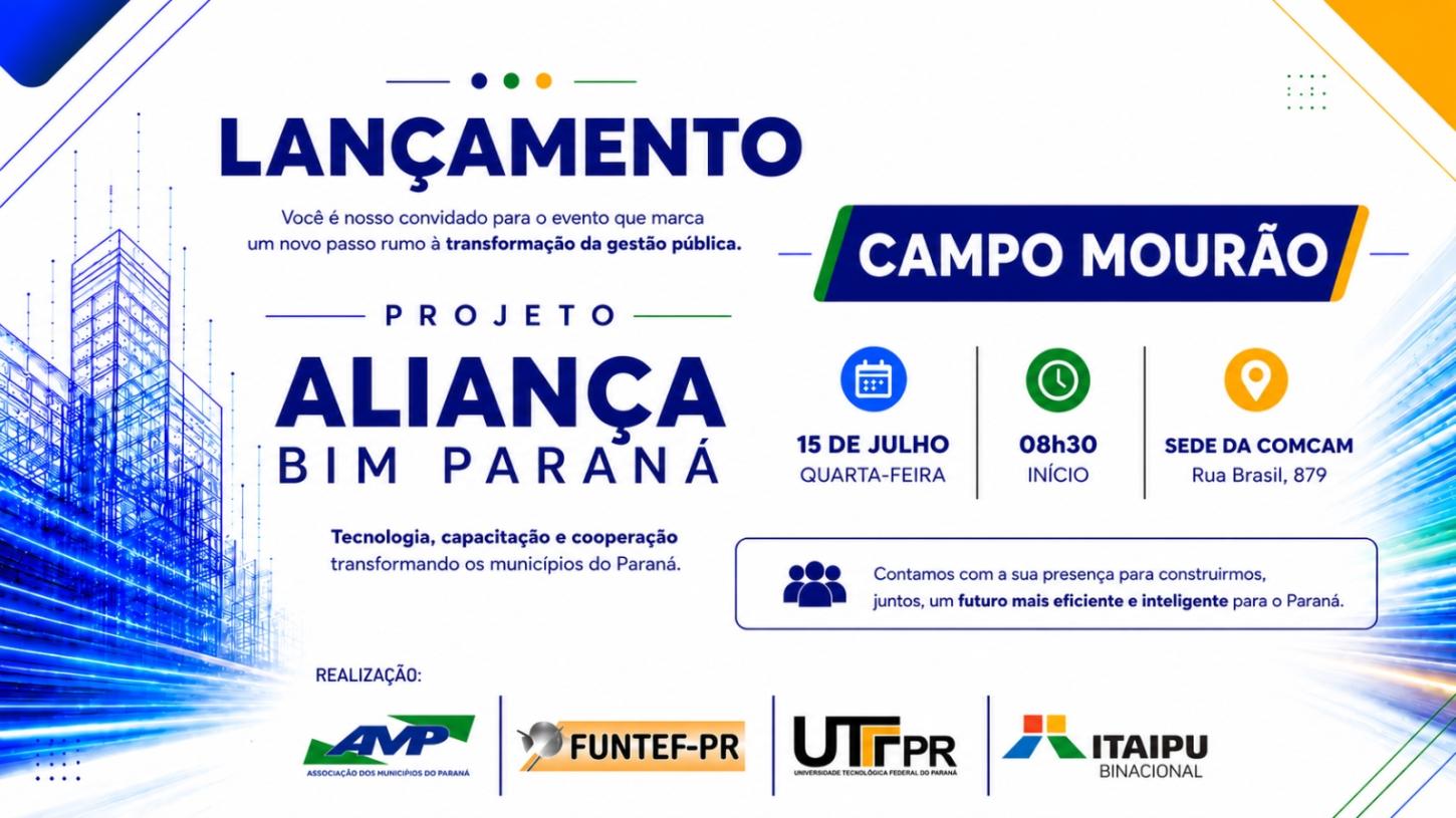 Entregas dos computadores a prefeituras da Comcam, Amerios e Amenorte será na quarta-feira, dia 15, em Campo Mourão