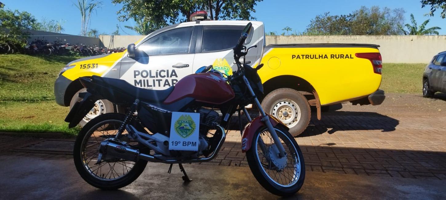 Patrulha Rural apreende motocicleta em Santa Helena com escape adulterado