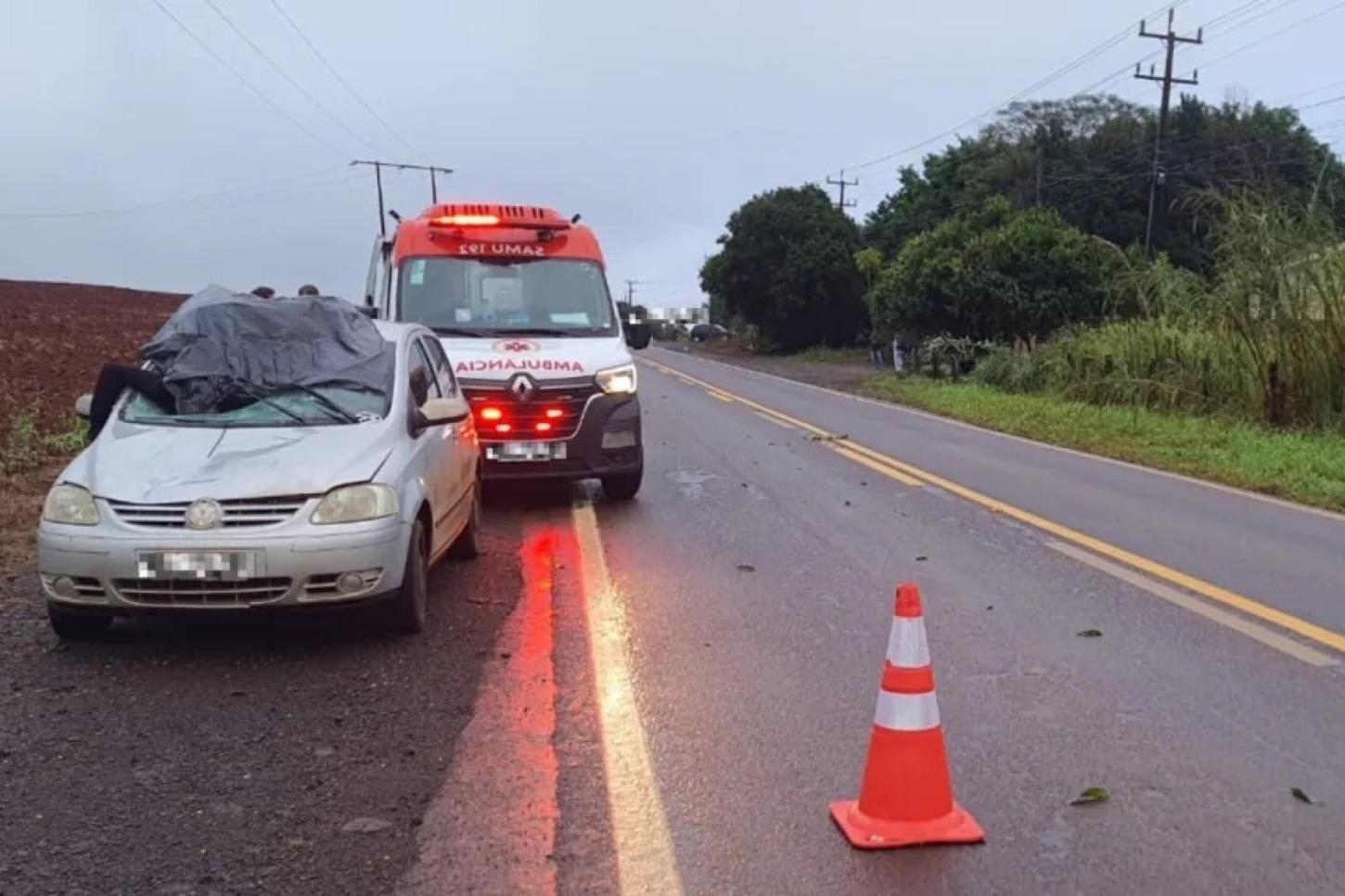 Pedestre morre após ser atropelado na PR-495, em Missal