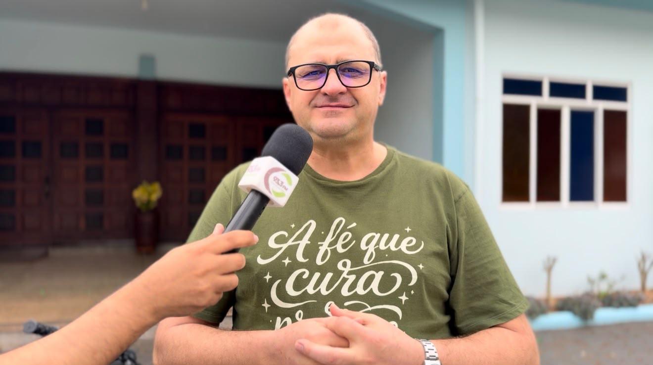 Grande estrutura é montada para a festa do Padroeiro São Roque em Santa Helena