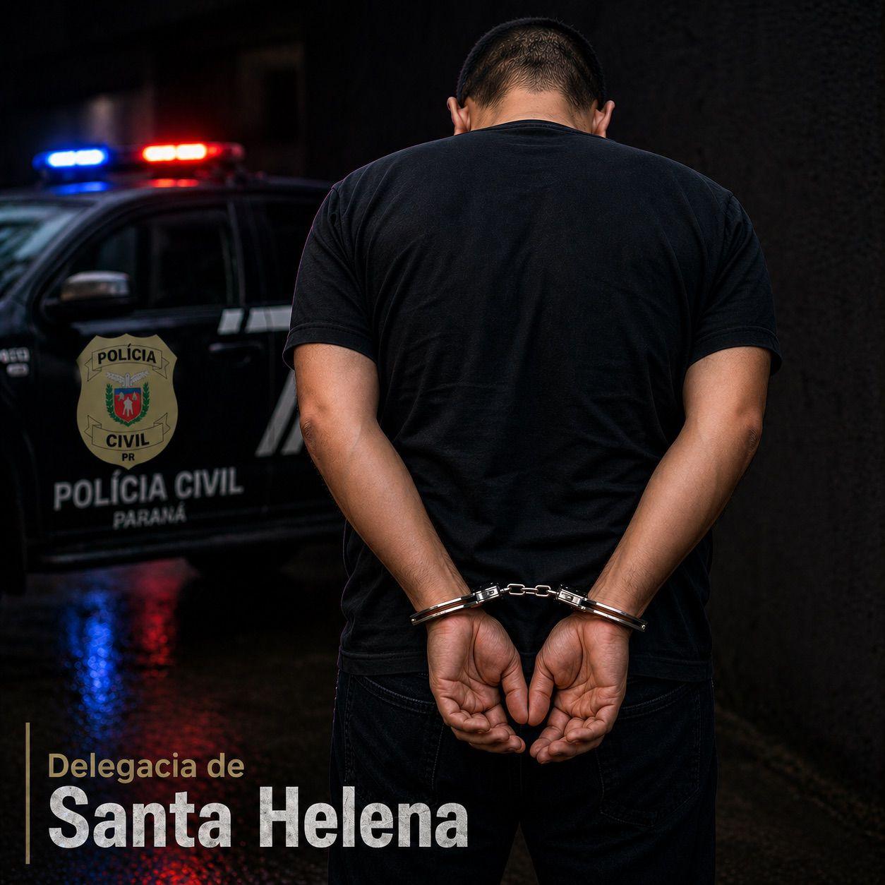 Homem com mandado de prisão é preso pela Polícia Civil em Santa Helena
